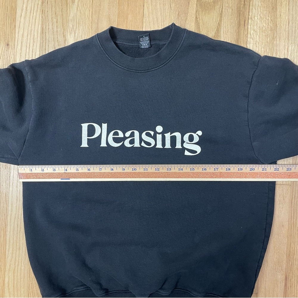 Pleasing Crewneck Medium Harry Styles Black Sweatshirt Casual - Picture 13 of 13